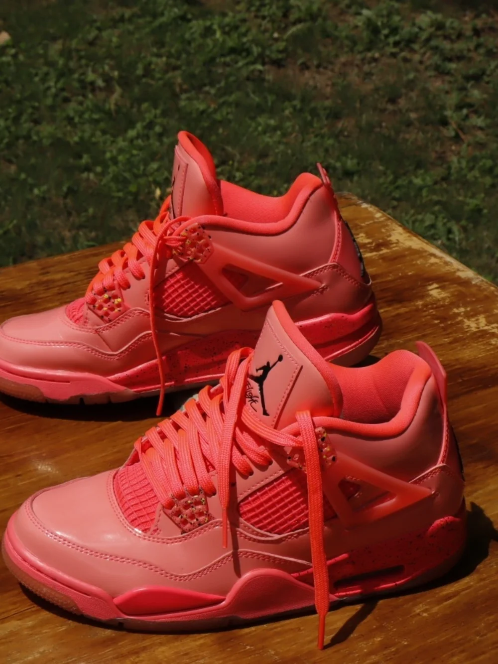 Jordan 4 Retro Hot Punch Pink Shoe W7.5 - Picture 7 of 10